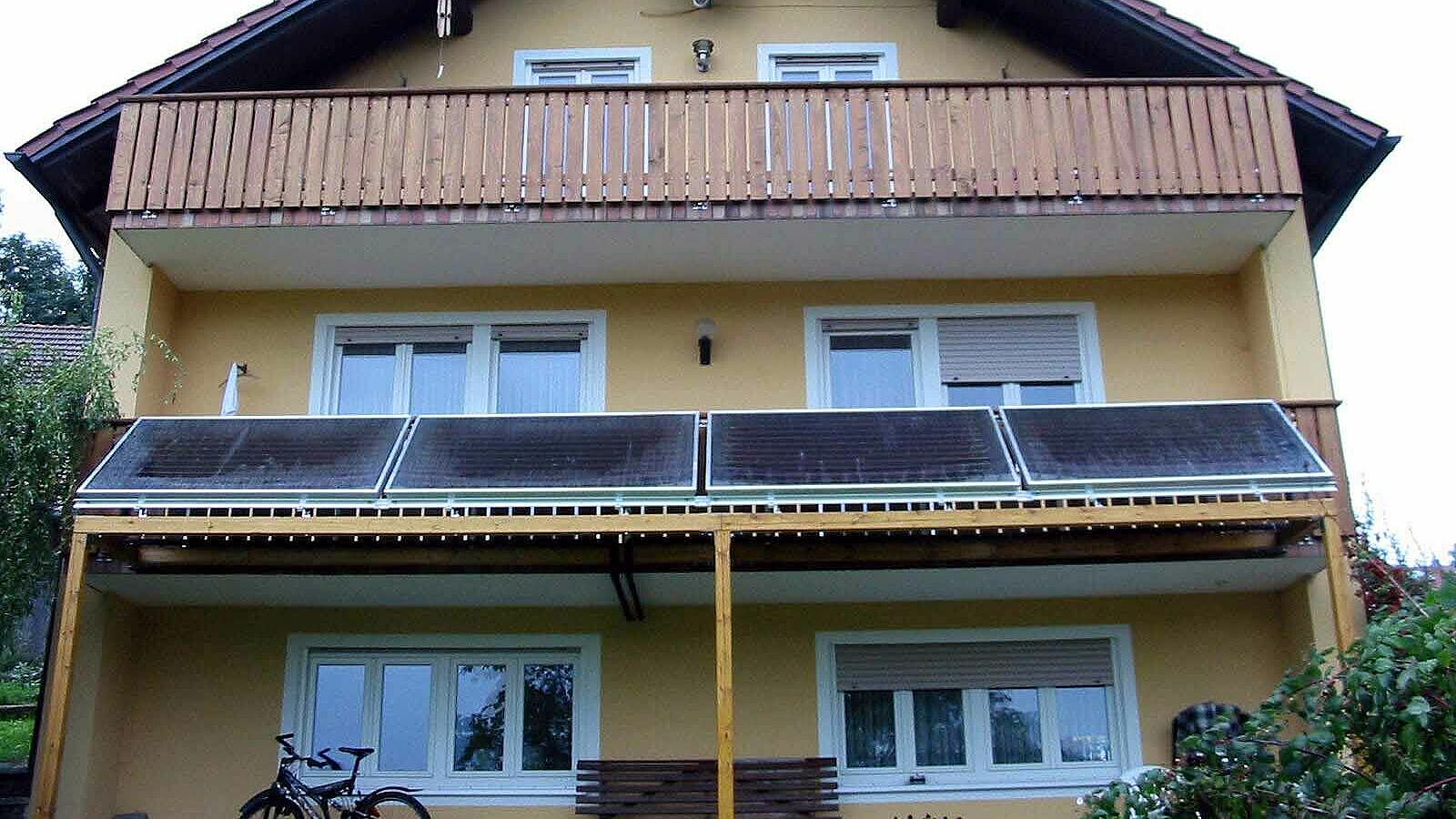 Solarthermie auf Vordach in Prackendorf
