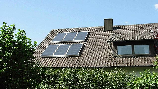 Solaranlage auf Dach in Schnaittenbach